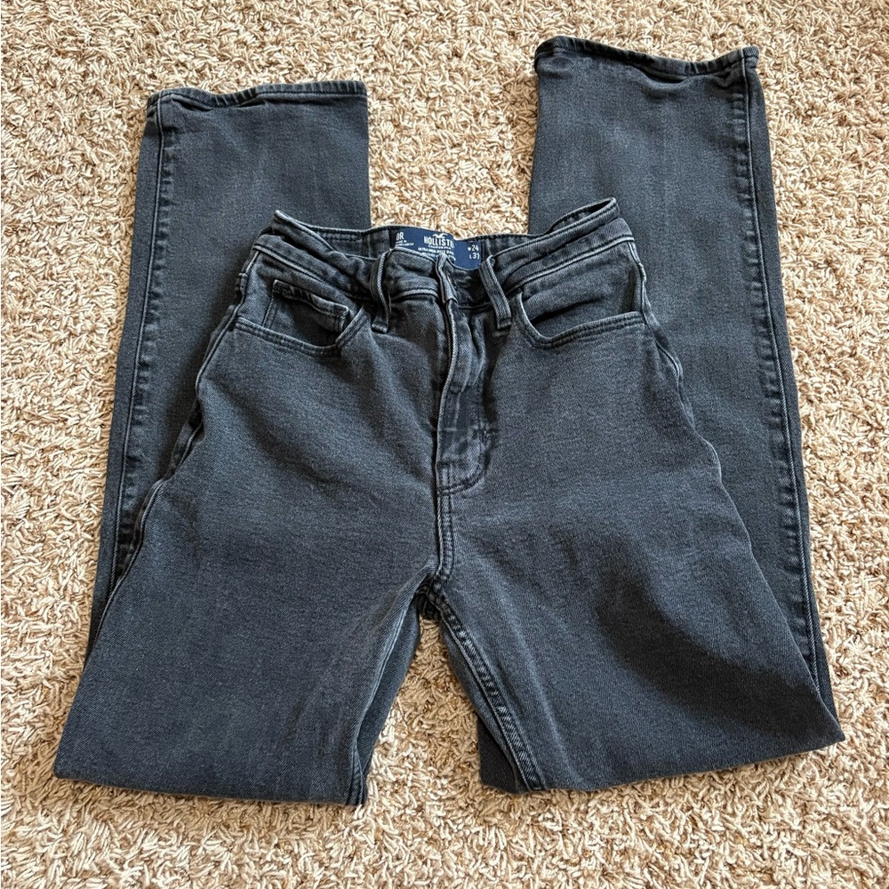 Hollister Ultra High Rise Dad Jeans Black size 0